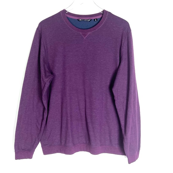 Travis Mathew Fink 2.0 Crewneck Sweater Heather Mauve Wine Size XL - Picture 10 of 10